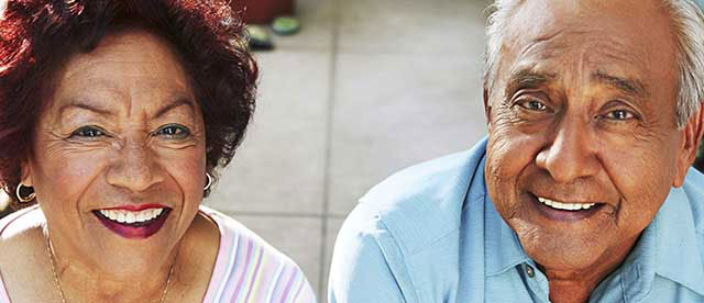 Elderly Couple Smiling Kaiser Permanente-San Bernardino